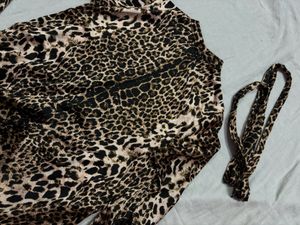 Cheetah Print One Piece Dress