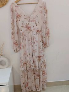 Forever New Flowy Floral Ruffle Dress