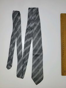 Striped Gray Tie