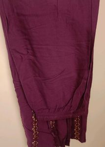 Flared Purple Palazzos