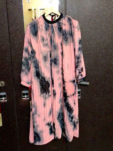 Tie-Dye Long Sleeve Dress
