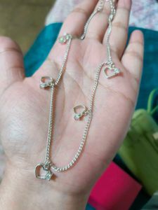 GIVA Heart Charm Anklet