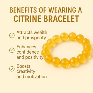 Citrine Beaded Bracelet
