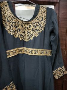 Elegant Embroidered Anarkali Dress With Pant, Dupp