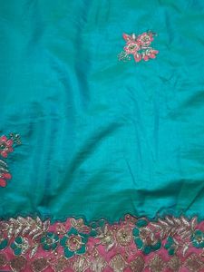 Pink Embroidered Fabric