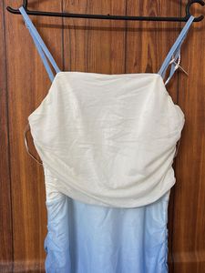 Newme ombre mesh blue dress