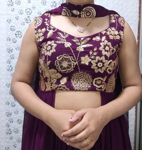 Beautiful Ethnic Crop Top And Lehenga