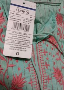 Teal Blue Dress With Gold Detailing