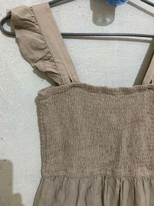 Cute Beige Sundress jumpsuit