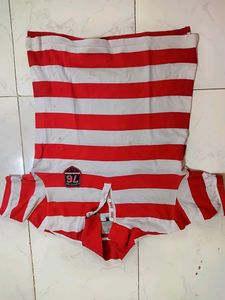 Jokey Red Checked Tshirts In Good Condition