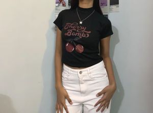 Turtle Neck Crop Top