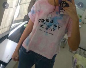PINK &amp; BLUE TIE DYE T-SHIRT