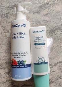 WishCare Skincare Set: Lotion &amp; Sunscreen