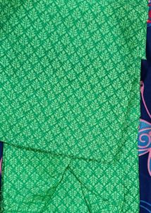 Festive Chikanwork Pink+ Green Kurta Set For Men