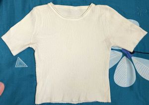Cute White Crop Top