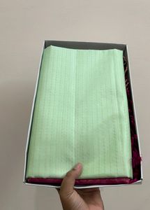 Pure Uppada Silk Saree Green With Pink New