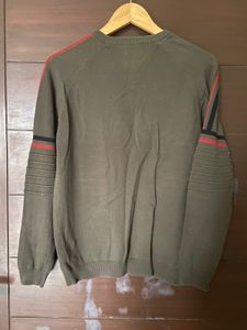 Men’s Military Green Colour Sweater (M)