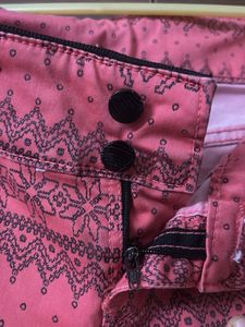 Zola Coral Printed Skinny Jeans