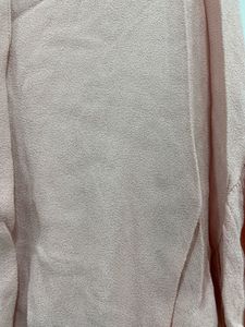 🎀 Baby Pink Crepe Top Pussy-Bow Neck Flowy &amp; Chic