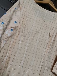W Brand Women Embellished Printed Cotton Kurta