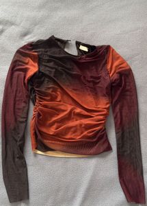 Sunset Smoke Ruched Top (Not Used)