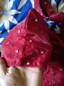 Prince Cut Mirror Work