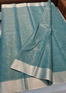Banarasi Cotton Linen Saree 💜