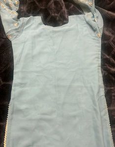 Embroidered Sky Blue Salwar Kameez