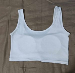White Crop Top