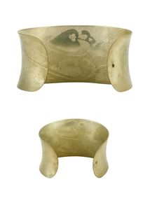 Gold Tone Wide Cuff Bracelet