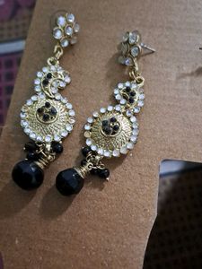 Black Stone Earrings
