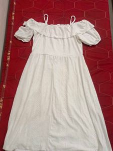 White Off-Shoulder Dress