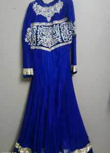 Elegant Blue Ethnic Gown