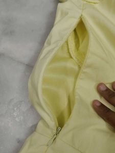 Yellow Bustier Cottage Core Dress