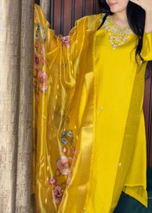 Embroidered heavy Kurta Set