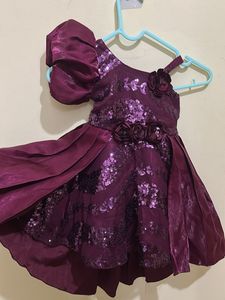 Elegant Plum Party Dress
