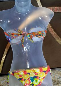 Tube Criss-cross Padded Bikini Set 👙