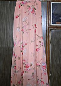 Floral Coord Set Of Skirt And Crop Top