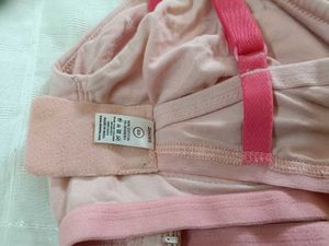 Soft Peach Cotton Bralette with Adjustable Straps