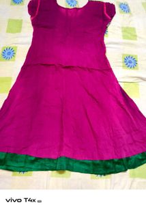 Pink Embroidered Kurta