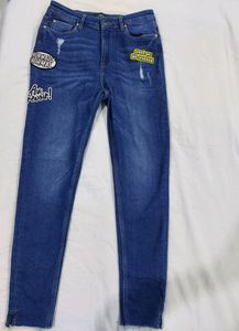 ONLY women Patch Print Jeans