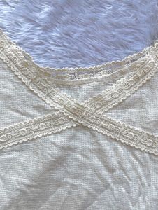 Cream Lace Detailed Camisole