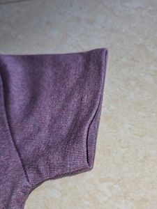 Purple Top with Black Trim