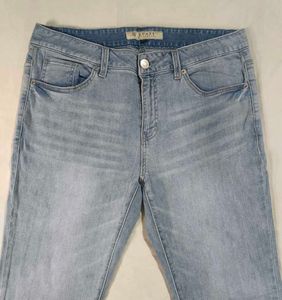 GUESS Blue Faded Cotton Jeans
