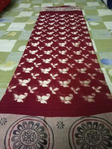 Cotton Saree Maroon