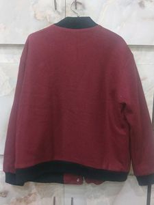 Burgundy Bomber Jacket