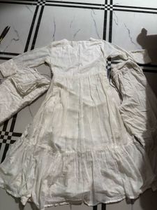 White Embroidered Chickenkari Kurta Set