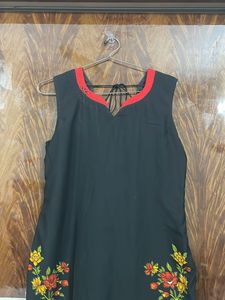 Black And Red Kurta Salwar