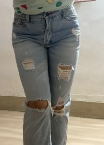 ripped denim