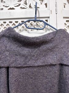 🎀Cozy Grey Knit Sweater B
